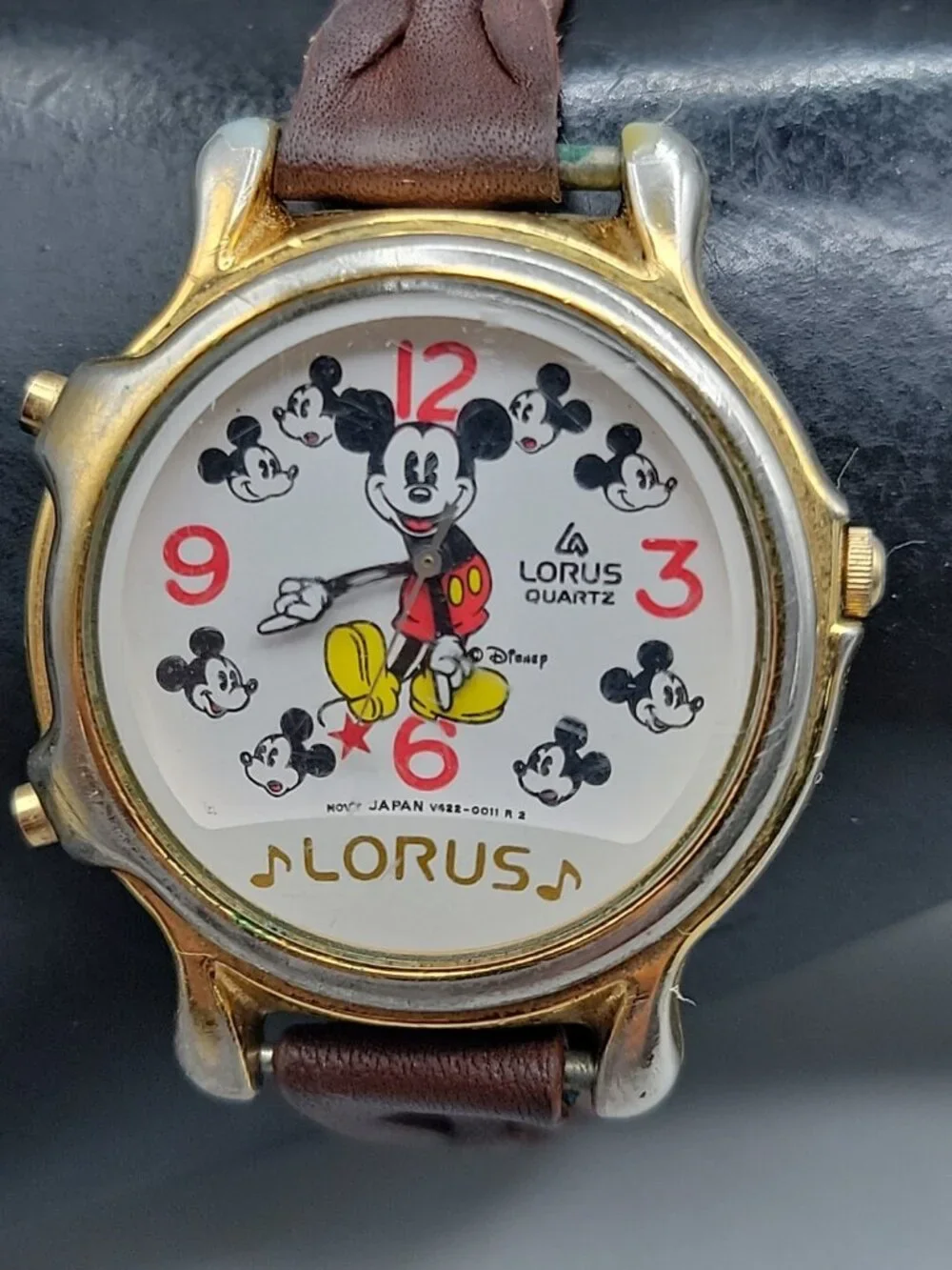 Vtg Lorus Seiko Disney 1990s Mickey Mouse Musical Watch 8